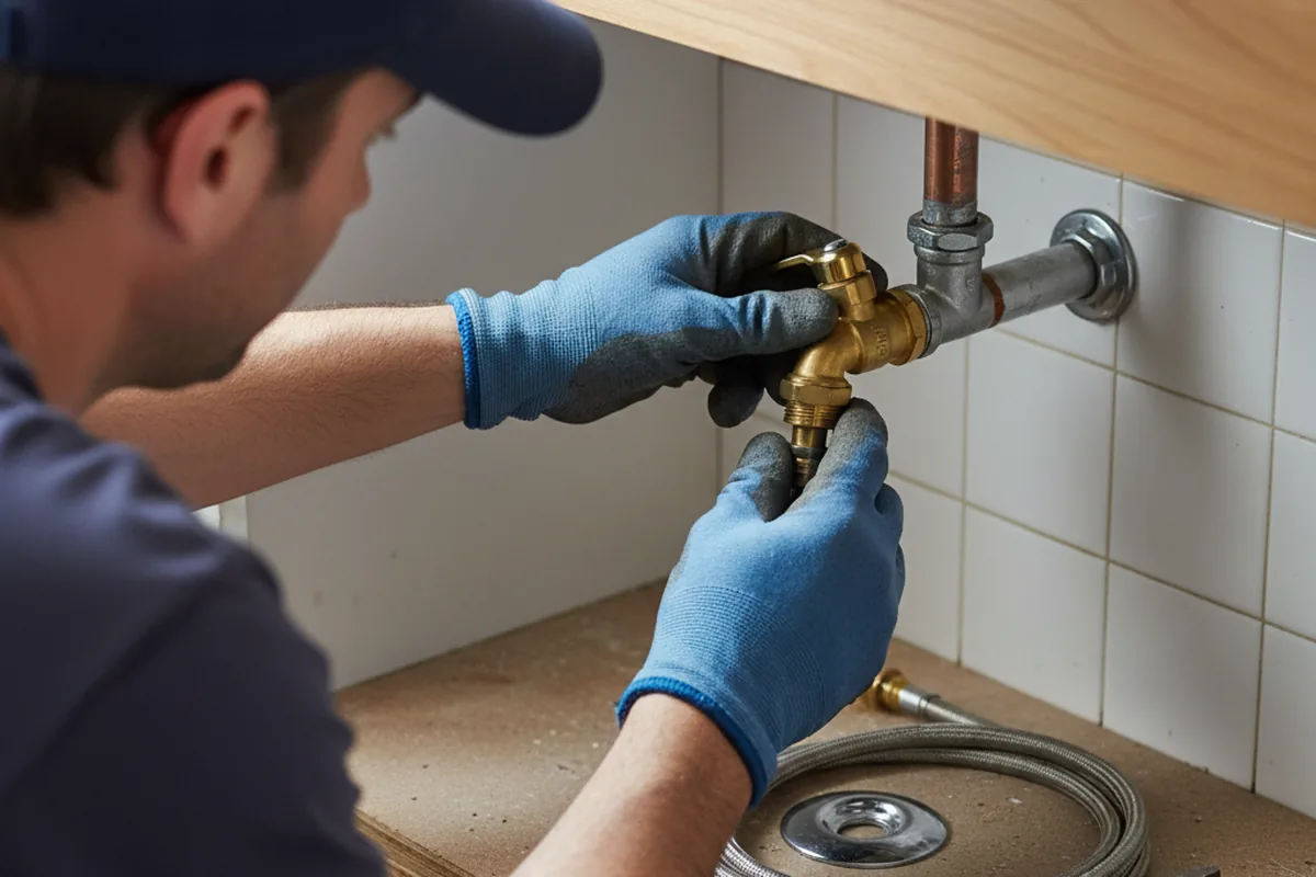 Shutoff valve and fitting work during Emergency Plumbing in Rio Rico